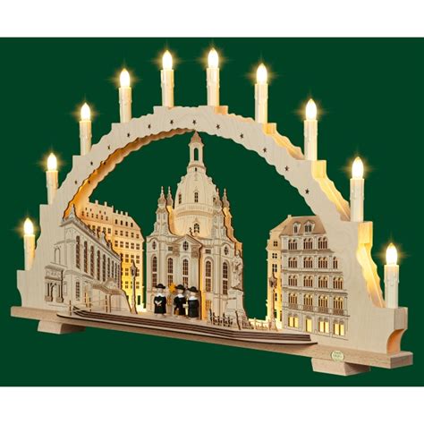 LED Schwibbogen Klassich Mit Vorbeleuchtung Frauenkirche 70 Cm Mit