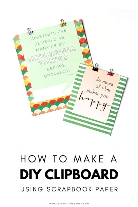 Quick And Easy Diy Mini Clipboards — Gathering Beauty