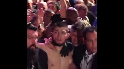 Khabib Nurmagomedov Vs Conor McGregor Rear Naked Choke YouTube