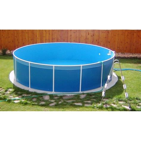 Schwimmbad Ersatzfolie Ø 350 x 90 cm blau 86 30