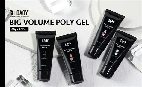 Amazon GAOY Poly Gel 60g Nail Extension Gel Clear Builder Gel