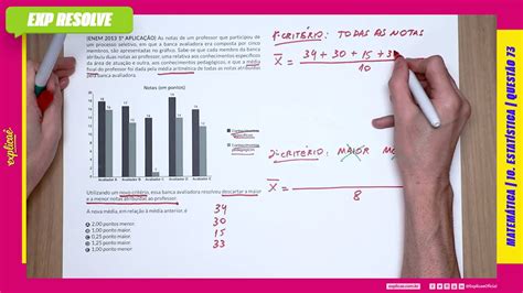 AS NOTAS DE UM PROFESSOR QUE PARTICIPOU DE UM PROCESSO SELETIVO EM QUE