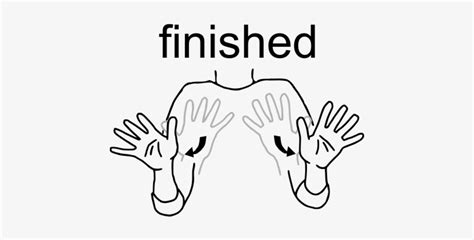 Finish Sign Language Sign