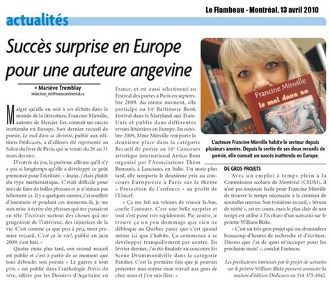 Lauteure Francine Minville Obtient Un Article Dans Le Journal Le