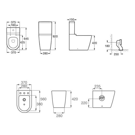 Roca Inspira Inodoro Depósito Bidet Cañoplast