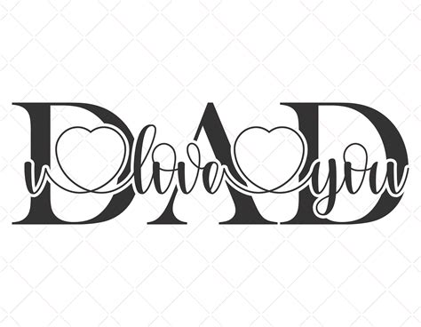 Dad I Love You Svg Dad Svg Dad Life Svg Fathers Day Etsy