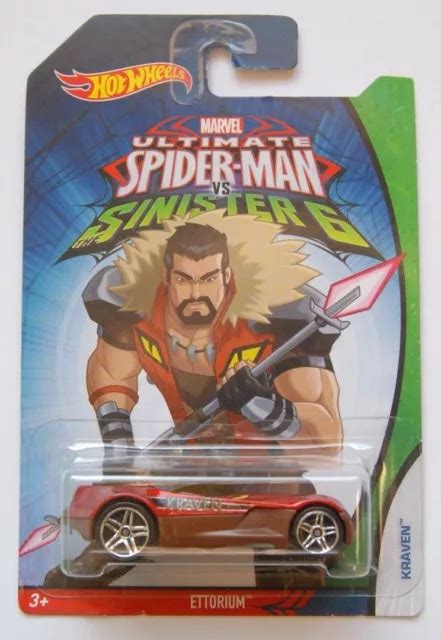 HOT WHEELS ULTIMATE SPIDERMAN Vs SINISTER KRAVEN ETTORIUM DTN NEW MARVEL PicClick UK