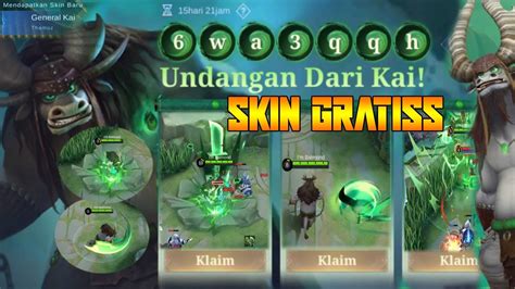 Keren Parah Review Skin Gratis Thamuz General Kai Efek Nya Keren