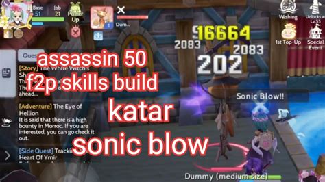 Build Assassin F P Ku Katar Sonic Blow Ragnarok Origin Rooglobal