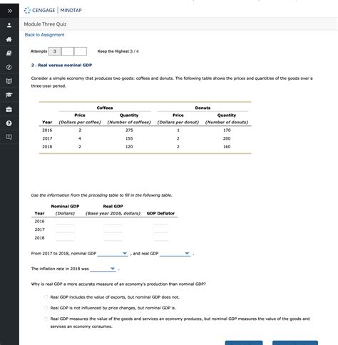 2 Real Versus Nominal GDP Consider A Simple Economy Chegg