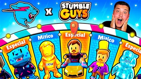 Compre Ruletas Mrbeast De Stumble Guys Y Consegu Todas Sus Skins