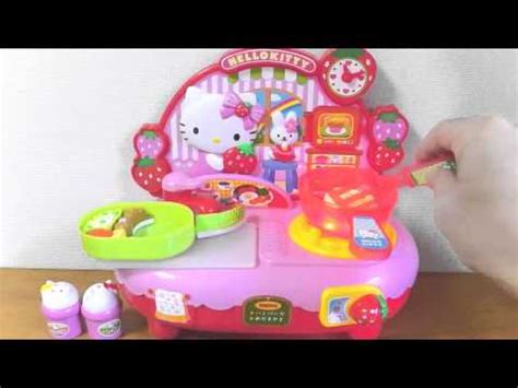 Anpanman Kyaraben, Hello Kitty Tonton Kitchen Set ハローキティ トントンキッチン で ...