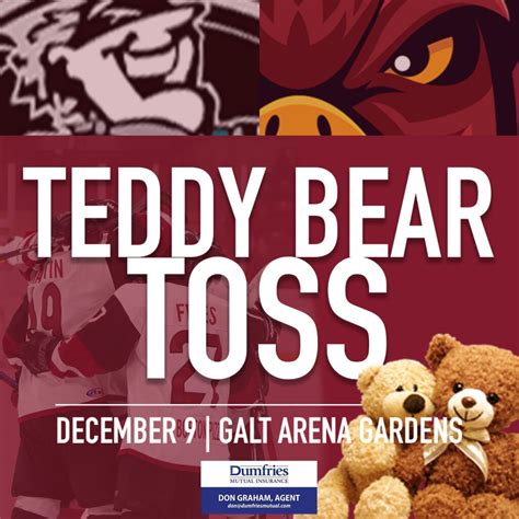 Teddy Bear Toss Dec 9th Cambridge RedHawks