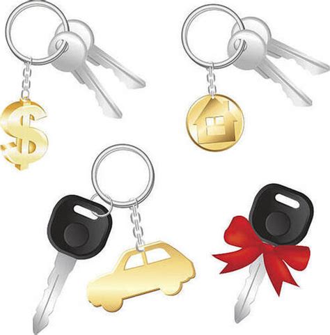 Stainless Steel Silver Key Chain Rectangle Design Modern Style