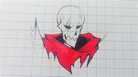 How to draw Sans Papyrus UnderFell Cách vẽ Fell Papyrus đơn giản