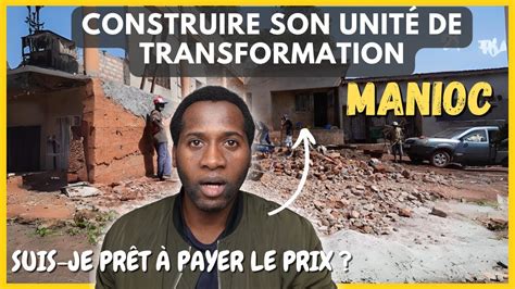 Manioc Chantier De L Unit De Transformation Investir En Guin E