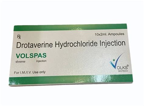 Volks Biotech Drotaverine Hydrochloride Injection 40 Mg At Rs 28 Box