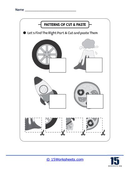 Cut And Paste Patterns Worksheets 15