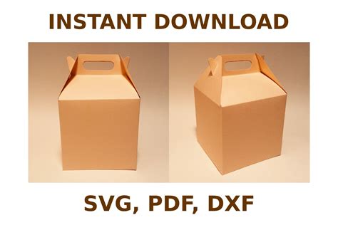 Gable Box Templates Sizes Svg Dxf Pdf Png Digital Off