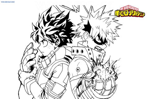 Desenhos Para Colorir Deku Izuku Midoriya Wonder Day Desenhos