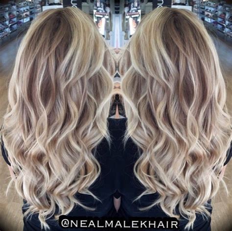 Beige Blonde Balayage Beige Blonde Balayage Hair Highlights Blonde