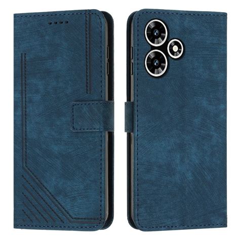 Peňaženkové puzdro Lanyard case modré Infinix Hot Lacné Kryty