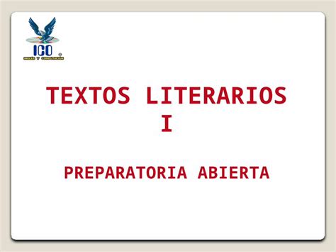 Pptx Textos Literarios I Dokumen Tips