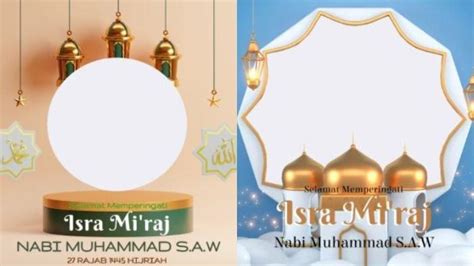 Link Twibbon Isra Miraj Rajab H Gratis Dan Menarik