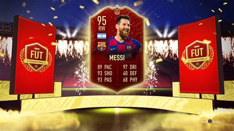 RED MESSI DAY FIFA 20 FUT CHAMPIONS REWARDS YouTube