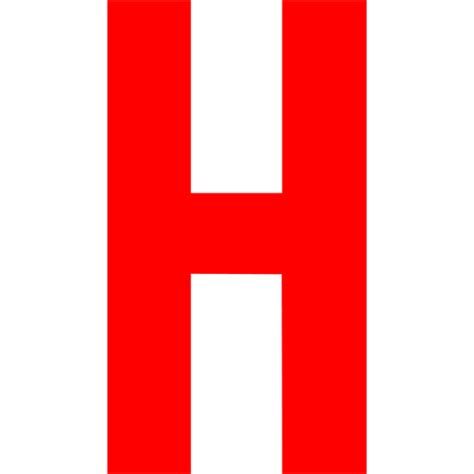 Red Letter H Icon Free Red Letter Icons