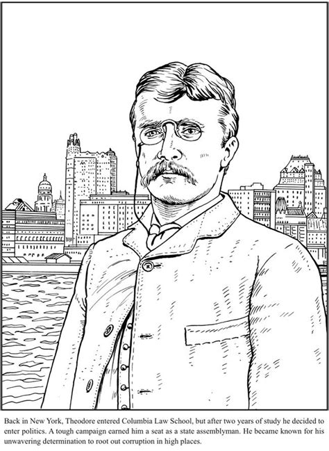 Theodore Roosevelt Coloring Pages