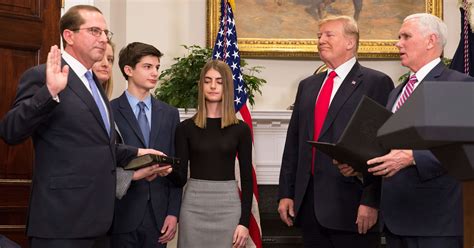 Alex Azar Sworn In As Trumps New Health Care Chief