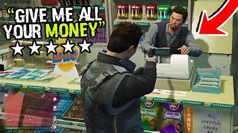 Robbing Stores Police Chases In GTA 5 Grand Theft Auto V YouTube