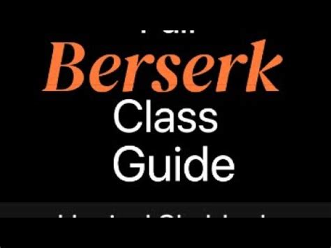 Full Berserk Class Guide Hypixel Skyblock Youtube