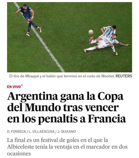 Argentina campeón del Mundial Así reacciona la prensa internacional a