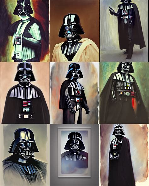 Darth Vader Portrait Painting By John Singer Sargent Stable