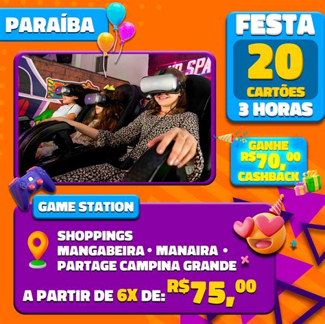 Festa Game Station C Sal O De Festas Por H Shoppings Mangabeira