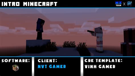 20 Intro Minecraft Mine Imator After Effects Nvt Gamer Template