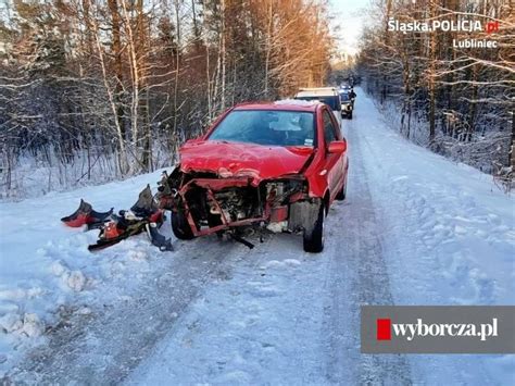 Wjechał na przejazd kolejowy i uderzył w ostatni wagon pociągu Na