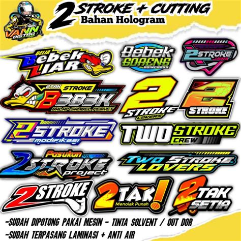 Jual Stiker 2 Tak 2 Stroke Two Stroke Stiker Fiz R Stiker Rx