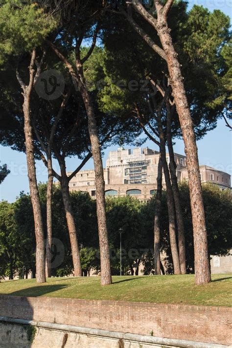 The Mausoleum Of Hadrian Known As The Castel Sant Angelo In Rome