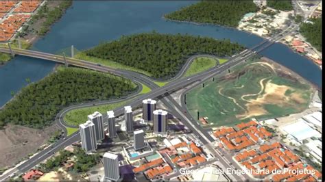 Projeto da nova ponte que ligará a avenida Tancredo Neves ao bairro