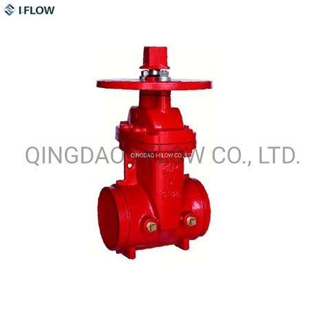 Awwa C Psi Nrs Type Grooved End Resilient Seat Gate Valve Gate