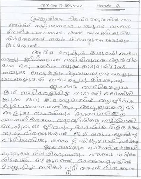 Prakrithi Samrakshanathinte Pradhanyam Essay In Malayalam