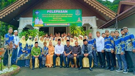 Pj Bupati Lepas Keberangkatan Kafilah MTQ Aceh Selatan Ke Simeulue