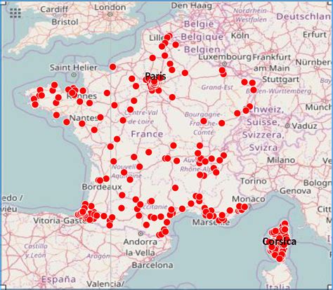 Map Of south Of France Airports | secretmuseum