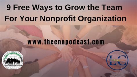 9 Free Ways To Grow The Team For Your Nonprofit Organization YouTube