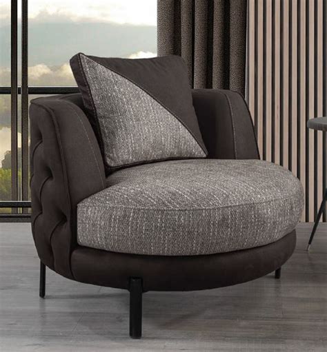 Casa Padrino Fauteuil Chesterfield De Luxe Gris Marron Noir X