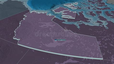 Northwest Territories Canada Extruded With Capital Administrative