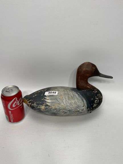 Vintage Upper Bay Canvasback Duck Decoy Dixon S Auction At Crumpton